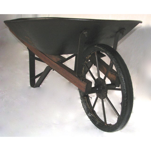 Antique Jackson Manufacturing Iron Wheelbarrow Chairish