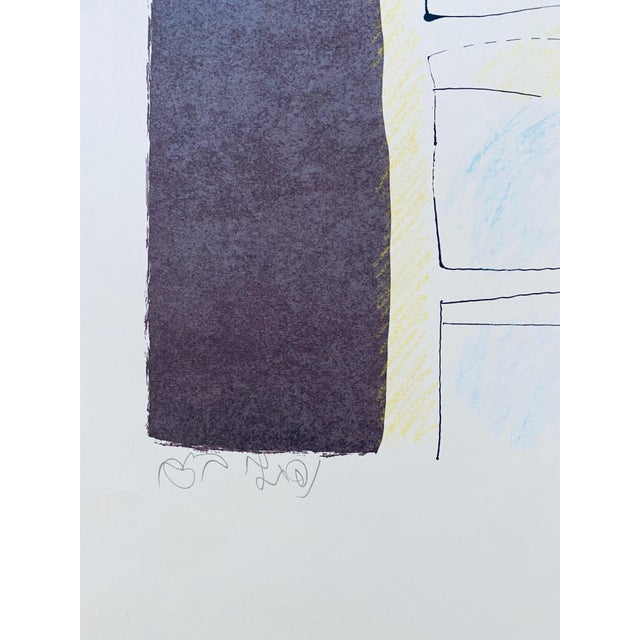 Early 20th Century Naftali Bezem, Israeli Surrealist Judaica Abstract Lithograph Naftali Bezem For Sale - Image 5 of 7