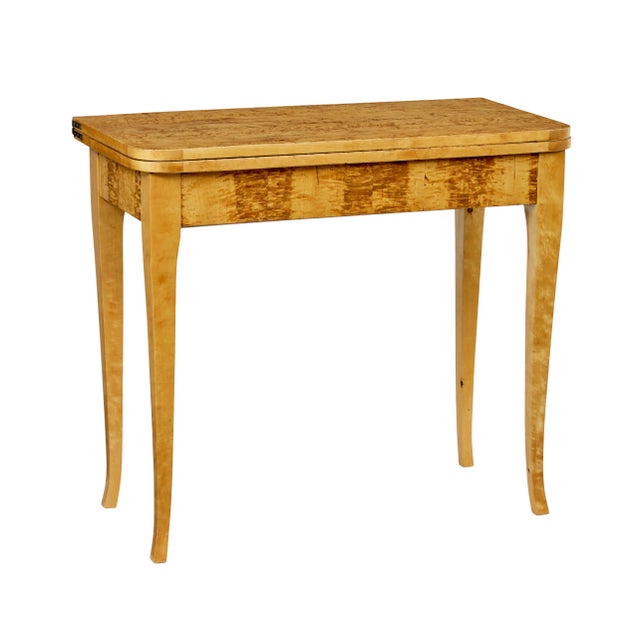 Swedish Burr Birch Tea Table, 1880s For Sale - Image 11 of 11
