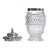 Antique English John & Thomas Settle sterling silver & crystal pepper, circa 1820. This George IV pepper shaker is crafted...