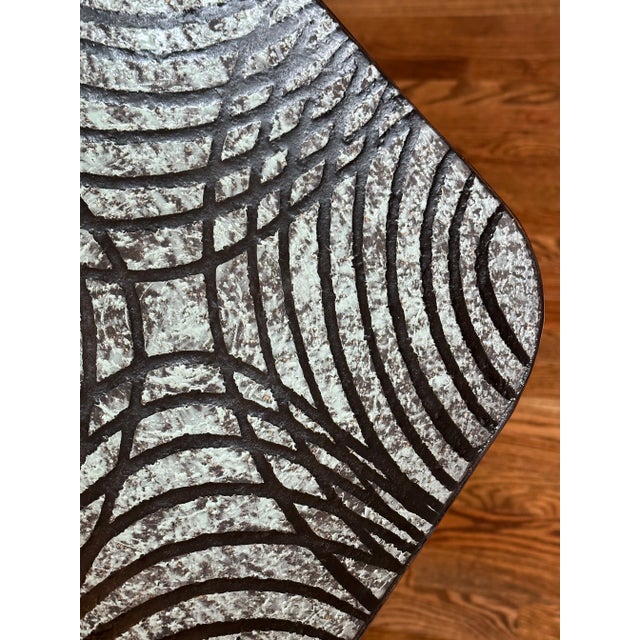 1950s Ingrid Atterberg for Upsala-Ekeby Large Ceramic Dish For Sale In Philadelphia - Image 6 of 7