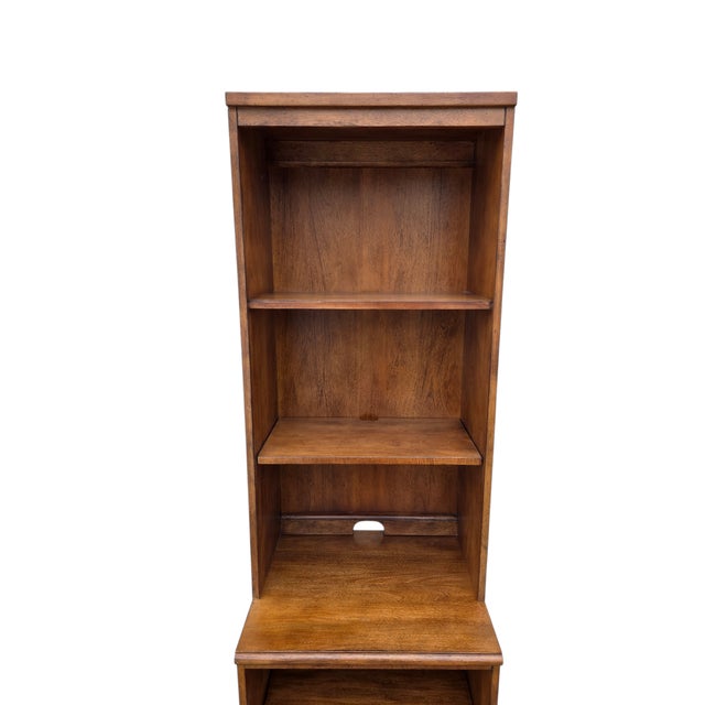 1990s 1990s Ethan Allen Tango Hawke Bookshelf Hutch Home Office Collection Cabinet For Sale - Image 5 of 10