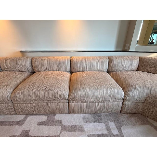 Vintage Brueton Modular Sectional Sofa, 7 Pieces For Sale - Image 11 of 12
