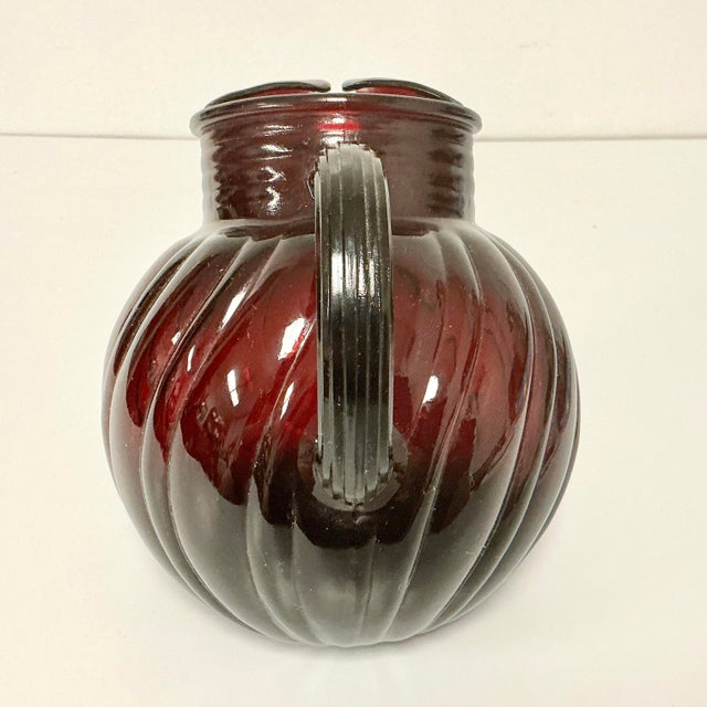 Early 20th C Antique Art Deco Boho Chic Ruby Red Glassware Set - 7 Pieces. For Sale - Image 12 of 18