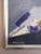 Blue Mid-Century Modern 'Blue Echoes' Vintage Original Abstract Oil Painting by Swedish Artist Hans Osswald (1919-1983), Framed For Sale - Image 8 of 15