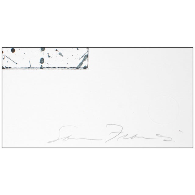 Mid 20th Century Mid 20th Century Untitled Abstract Black Lithograph Sam Francis For Sale - Image 5 of 6