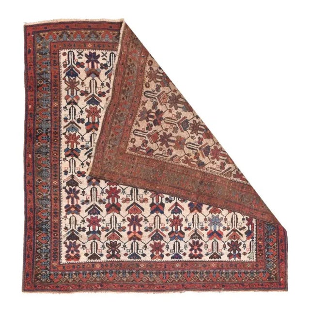 Fine Antique Afshar Persian Rug, Hand Knotted, Circa 1890