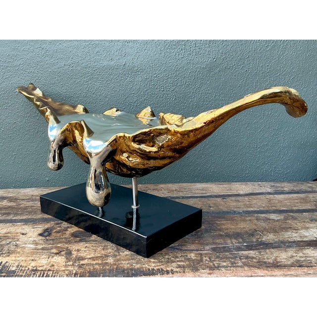 Vintage Abstract Fiberglass and Resin Drip Sculpture For Sale - Image 11 of 12