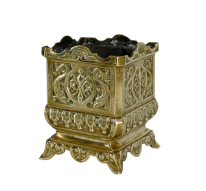 Golden Bronze Cache Pot, Late 19th Century