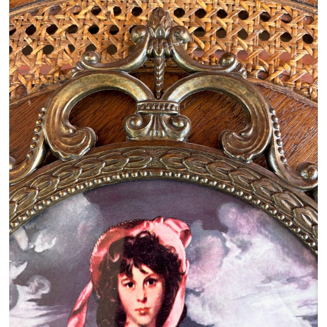 Vintage Framed Reproduction “Pinkie” by Thomas Gainsborough For Sale - Image 4 of 7