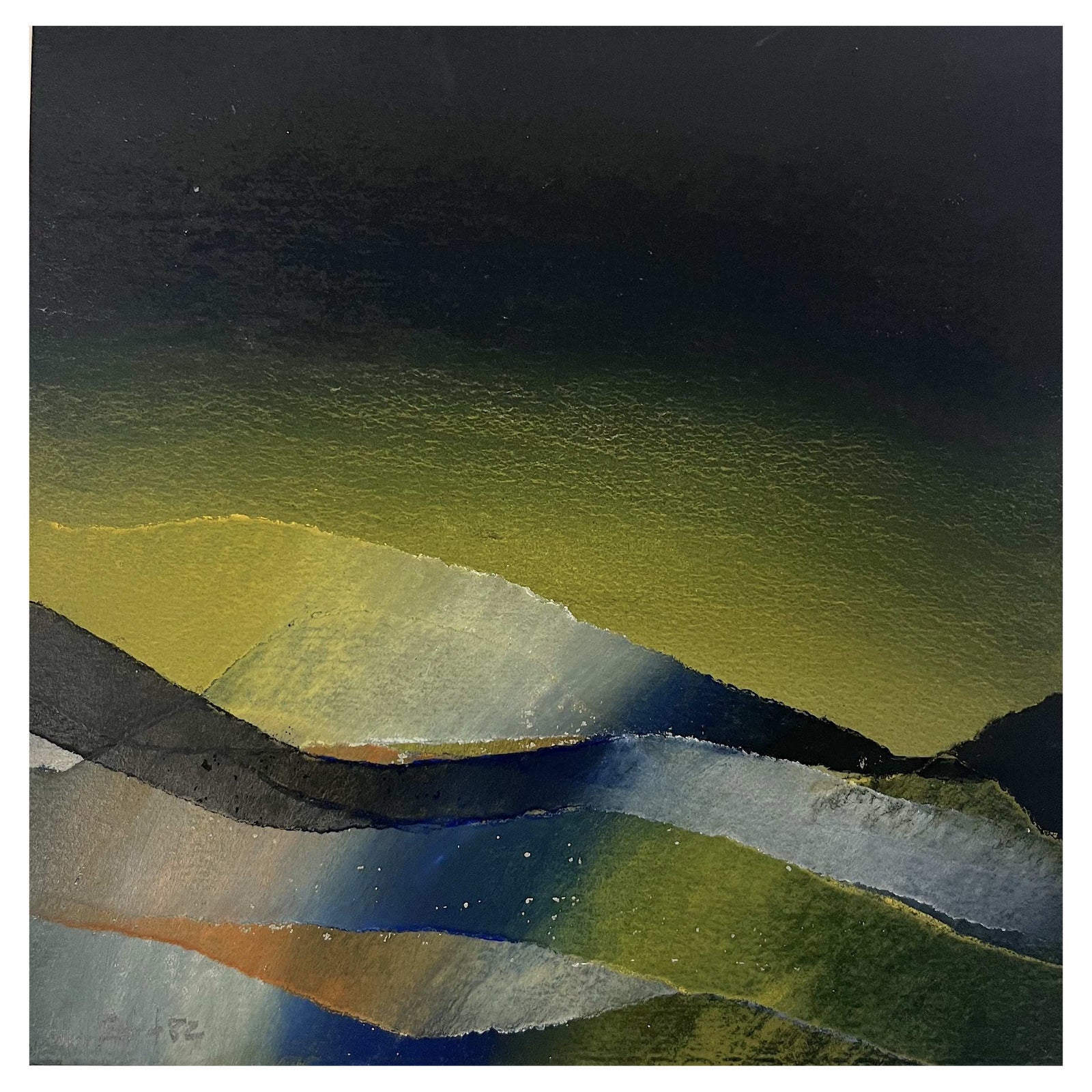 Jim Bird, Landscape of the Mind, Pastel & Collage | Chairish
