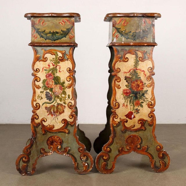 Wooden Vase Bases, Set of 2 For Sale - Image 14 of 15
