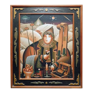 Anton Arkhipov "Enchanted Journey Ii" Hand Signed Artist's Custom Framed Art For Sale