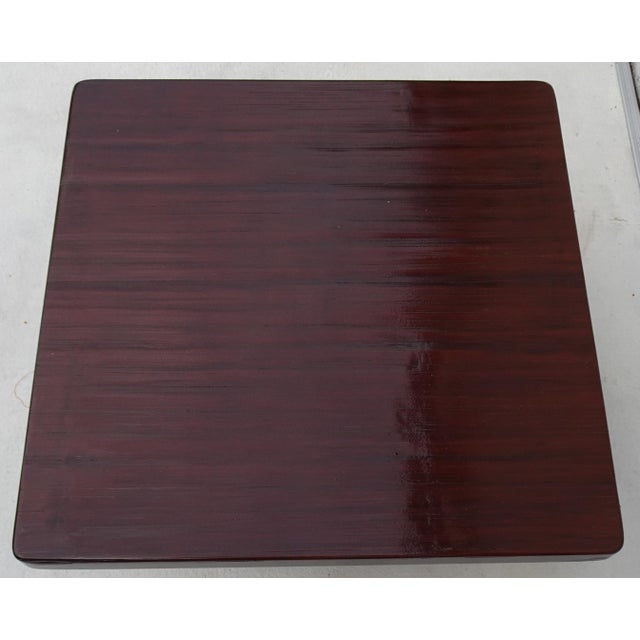 Brown Minimalist Bamboo Side Table in the style of Axel Vervoordt, 1970s For Sale - Image 8 of 18