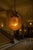 Antique Art Nouveau Flame Glass and Bronze Pendant Light, 1910 For Sale - Image 3 of 18