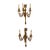 Nice Pair of French Louis XVI Carved and Giltwood Sconces For Sale