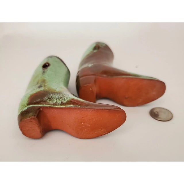 Pair of 1950s Miniture Mid-Century Modern Cowboy Boots by Frankoma For Sale - Image 9 of 9