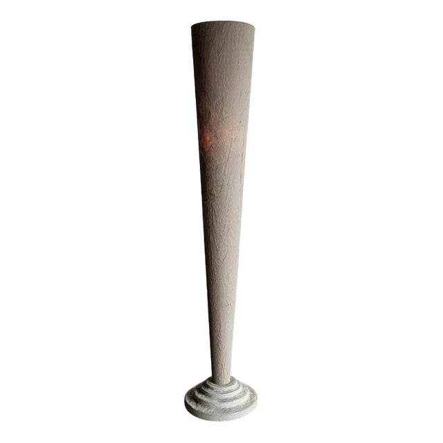 Sculptural Floor Lamp in Plaster For Sale