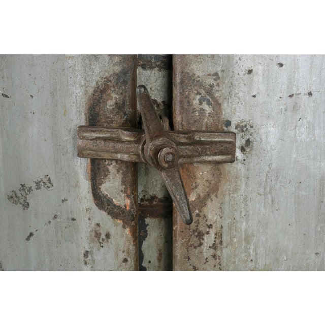 Vintage British Colonial Metal Document Cabinet For Sale - Image 9 of 9
