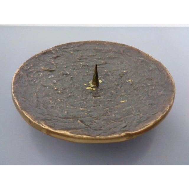 Brutalist Bronze Candleholder, 1960s For Sale - Image 13 of 13