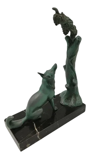 French Art Deco Bookends Representing La Fontaine Fables by Max Le Verrier, 1930s, Set of 2