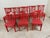 Red Dining Chairs - set of 8 For Sale - Image 9 of 13