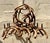 Vintage Boho Faux Antler Chandelier For Sale - Image 4 of 7