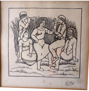 Print Artwork Signed by Aristide Maillol