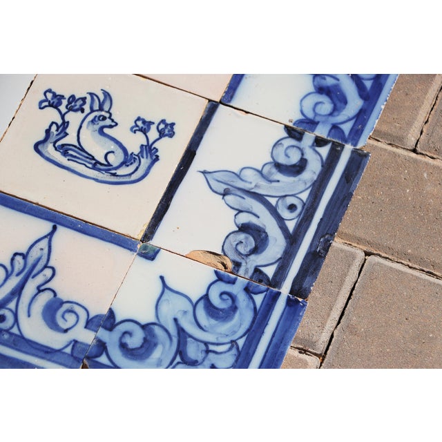 Antique 19th Century Animals Tile Mural Panel, Portuguese For Sale - Image 14 of 17