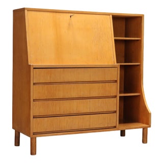 Maple Furniture with Drop-Leaf Shelf, 1960s For Sale