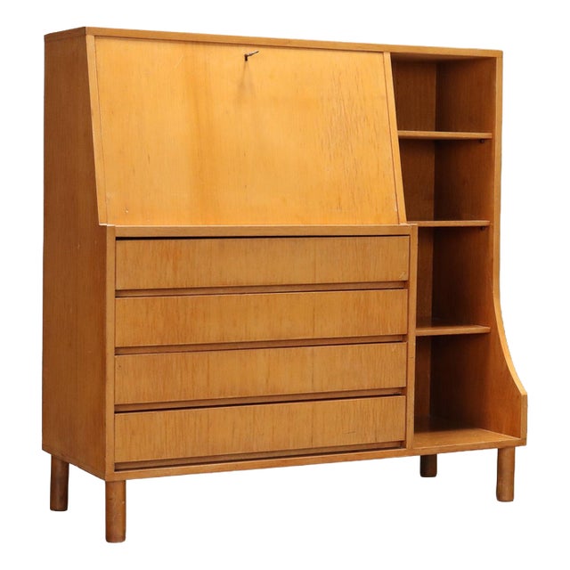 Maple Furniture with Drop-Leaf Shelf, 1960s For Sale