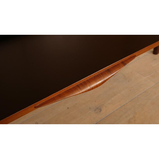 Johannes Andersen Vintage Danish Teak Highboard by Johannes Andersen for Silkeborg For Sale - Image 4 of 18