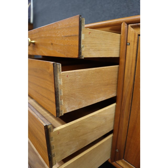 Drexel Declaration Walnut Credenza by Kipp Stewart & Stewart MacDougall For Sale - Image 9 of 14