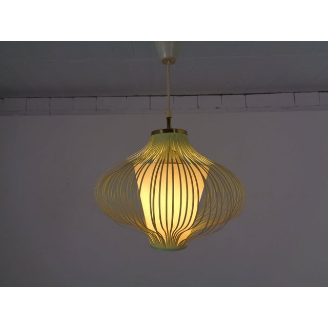 Filigree Spaghetti Ceiling Lamps, Italy, 1950s, Set of 2 For Sale - Image 4 of 18