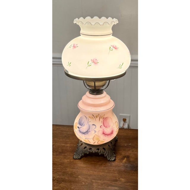Mid 20th Century Electric Hurricane Lamp For Sale - Image 11 of 12