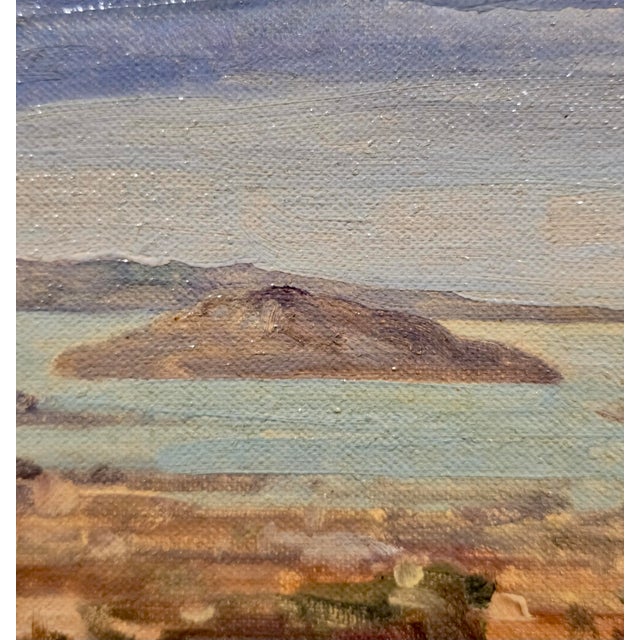 Xavier Martínez –Alcatraz Island, San Francisco Bay at Sunset – C. 1901 Oil Painting For Sale - Image 10 of 12