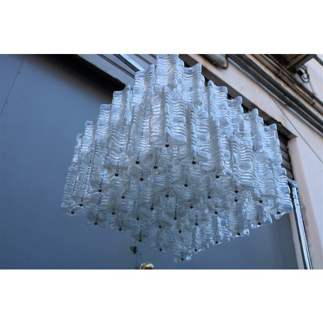 Square Chandelier from Venini, Italy, 1960s For Sale - Image 11 of 18