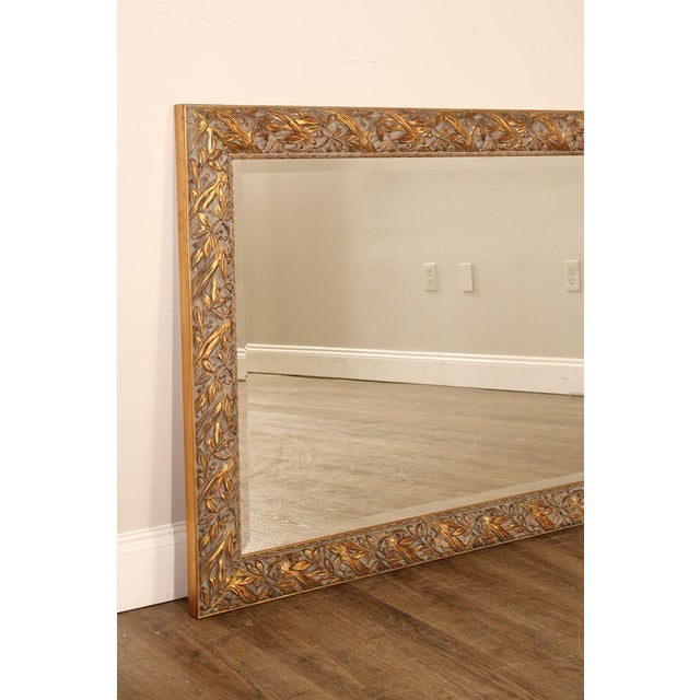 Labarge Late 20th Century LaBarge Italian Giltwood Carved Wall Mirror For Sale - Image 4 of 18