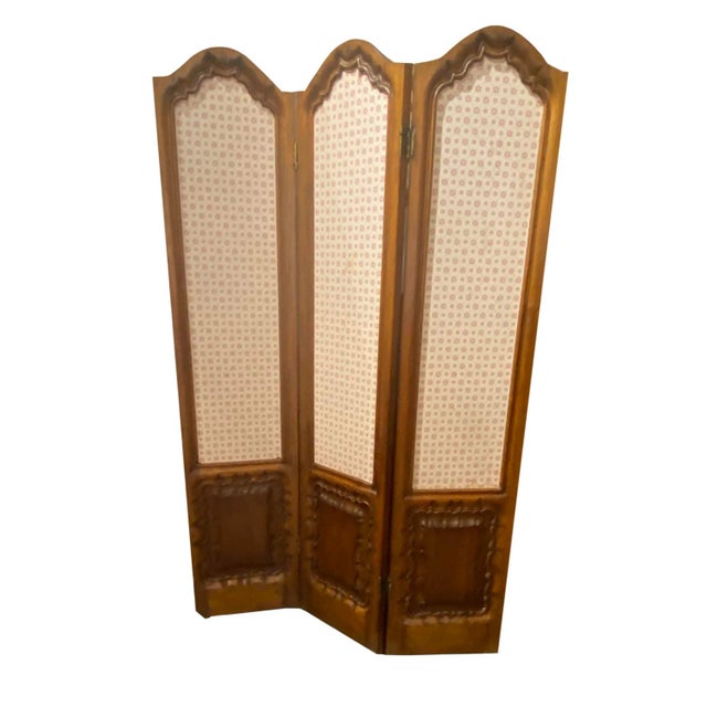 19th Century 19th Century French Walnut Screen For Sale - Image 5 of 6