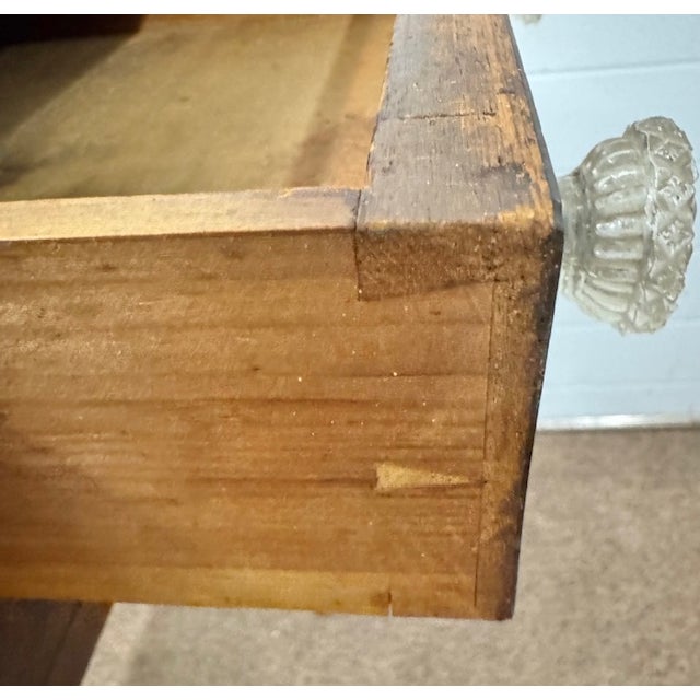 Antique American Sheraton 2 Drawer Dropleaf Cherry Work Table For Sale - Image 10 of 11