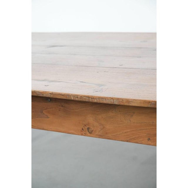 Antique French Oak Farmhouse Dining Table with Drawers For Sale - Image 15 of 18