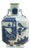 Chinese Blue White Porcelain Hexagonal Figural Graphic Art Vase For Sale