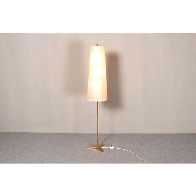 Mid-Century Brass Tripod Floor Lamp, 1950s For Sale - Image 14 of 14