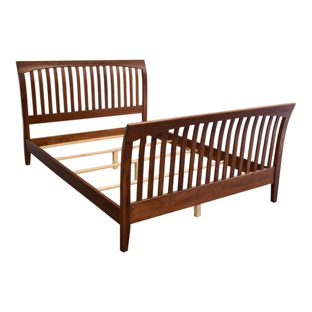 Ethan Allen Solid Cherry Queen Bed