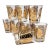 1960s Utd Gold Medallion Shot Glasses - Set of 8 For Sale