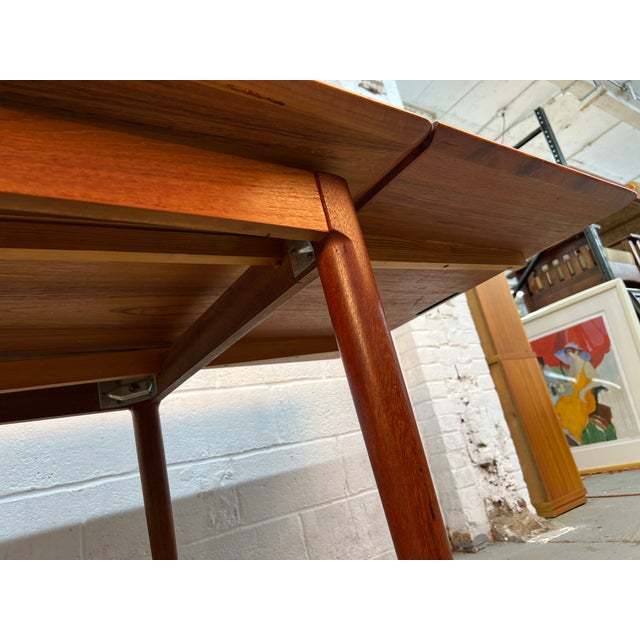 Mid 20th Century Skovmand & Andersen for Moreddi Teak Draw-Leaf Dining Table For Sale - Image 12 of 16