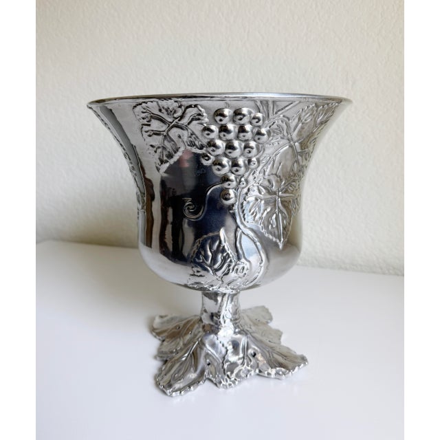Silver Arthur Court Grapes & Leaves Champagne Bucket, Bottle Chiller, 2002 For Sale - Image 8 of 12