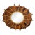 Stunning Decorator Oval Penshell Inlaid Sunburst Mirror For Sale