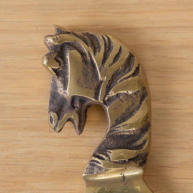 1950s 1950s French Brass Horse Bottle Opener For Sale - Image 5 of 10