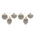 Champagne Glittered Ball Ornament (Set of 6) For Sale In Chicago - Image 6 of 6